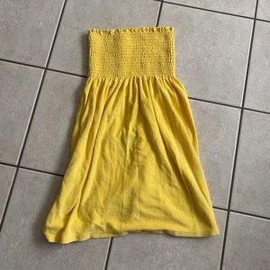 Rare La Blanca Yellow Tube Top Cover Up Size S